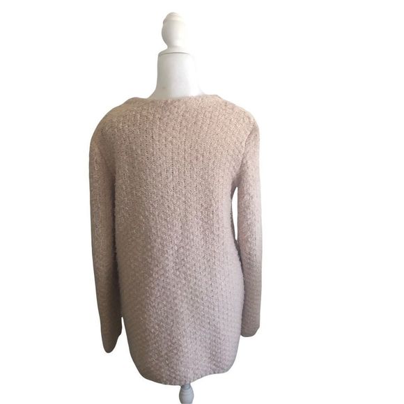ADRIANA PAPELL | Women's Pink Eyelash Open Cardigan Size M - Picture 3 of 8